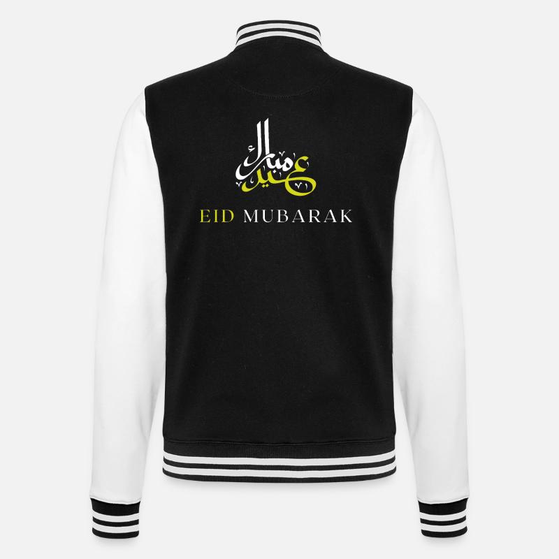 Islam Eid Mubarak - College-Sweatjacke - Schwarz/Weiß