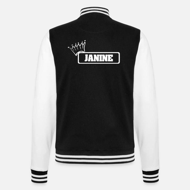 Crown Janine - College Sweat Jacket - black/white