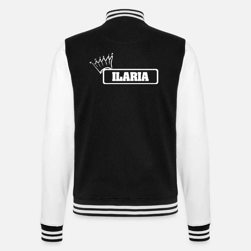 Ilaria as a crown - College Sweat Jacket - black/white
