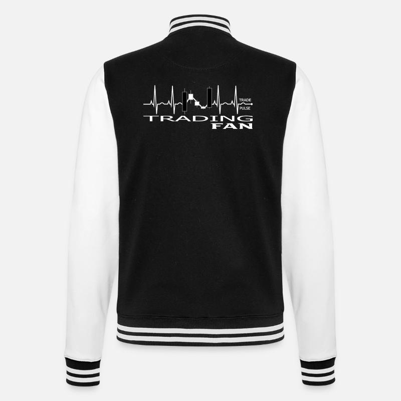 Conception de graphiques de trading Pulse - Veste Teddy - noir/blanc
