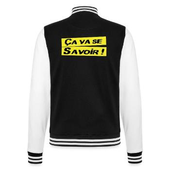 Ca va se savoir - Veste Teddy - noir/blanc - Dos - Marisol (170cm)