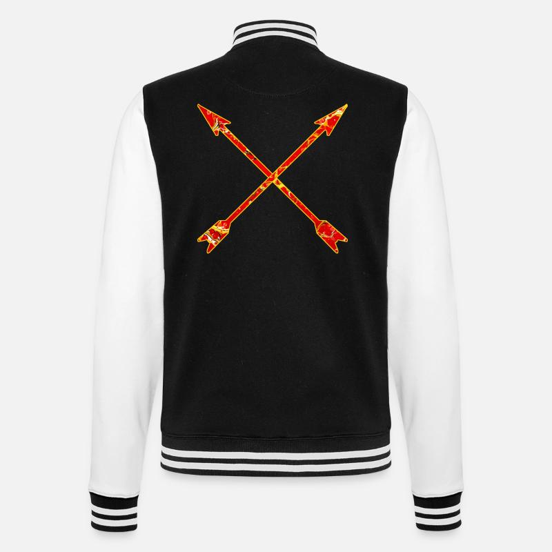 flèches croisées e 232 - Veste Teddy - noir/blanc