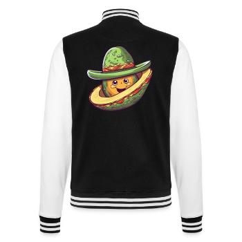 Avocat avec chapeau sombrero mexicain - Veste Teddy - noir/blanc - Dos - Marisol (170cm)