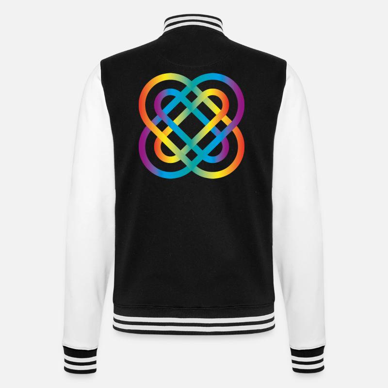 INFINITY No.4 - College-Sweatjacke - Schwarz/Weiß