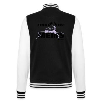 Meins - College Sweat Jacket - black/white - Back - Marisol (170cm)