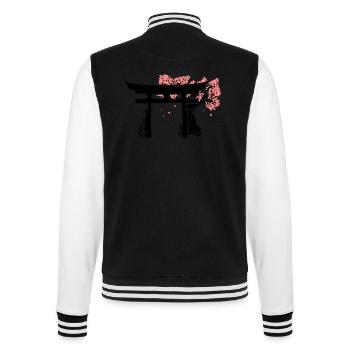 Japan - College Sweat Jacket - black/white - Back - Marisol (170cm)