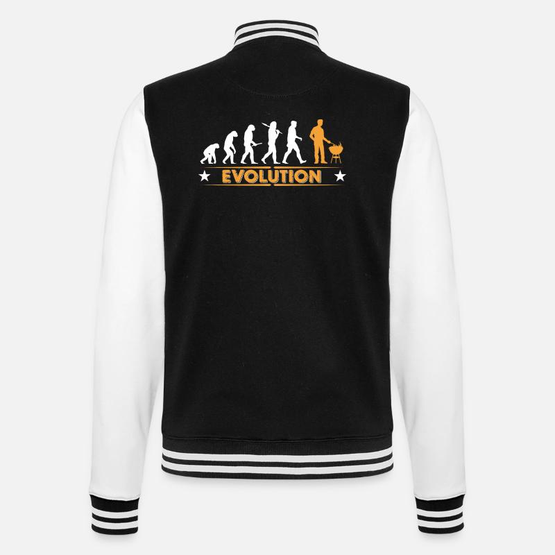 Barbecue - Grillmeister - Evolution - College Sweat Jacket - black/white