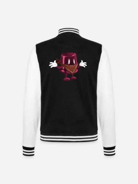 Ein Eimer mit Armen und Beinen - College-Sweatjacke - Schwarz/Weiß