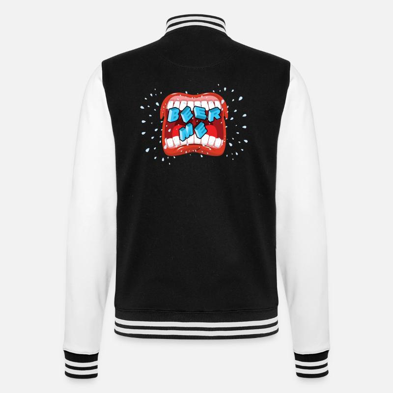 Beer Me - Veste Teddy - noir/blanc