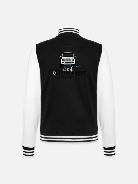 G-ländewagen 4x4 Eine Klasse für sich - College-Sweatjacke - Schwarz/Weiß
