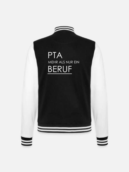 Pharmazeutisch-technischer Assistent, PTA - College-Sweatjacke - Schwarz/Weiß