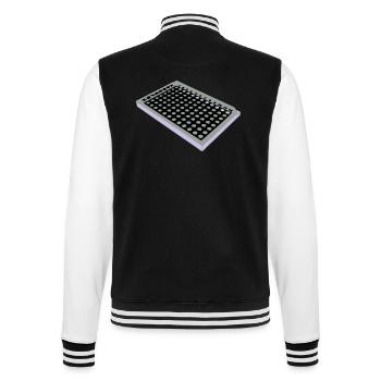 96 Well Plate / 96 perforated plate - College Sweat Jacket - black/white - Back - Marisol (170cm)