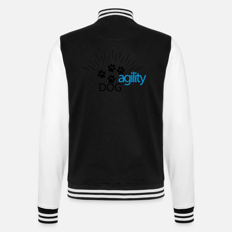 agility - College-Sweatjacke - Schwarz/Weiß