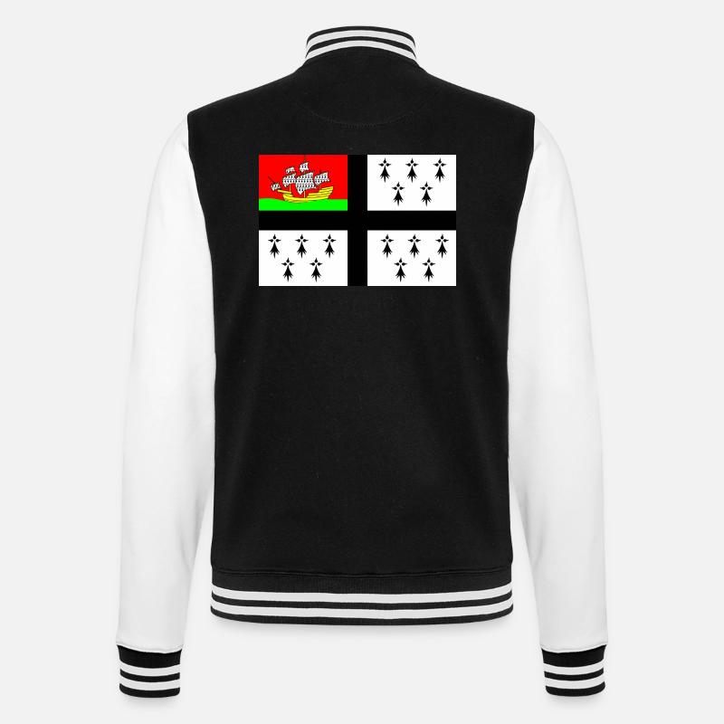 Drapeau de Nantes - Veste Teddy - noir/blanc