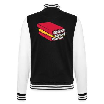 Concevoir des bandes dessinées empilées - Veste Teddy - noir/blanc - Dos - Marisol (170cm)