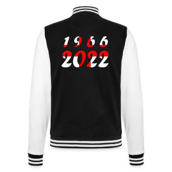 Nationalmannschaft England Fußball Weltmeister - College-Sweatjacke - Schwarz/Weiß - Hinten - Marisol (170cm)