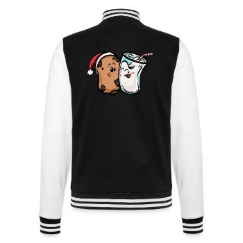 Biscuits et lait - Veste Teddy - noir/blanc - Dos - Marisol (170cm)