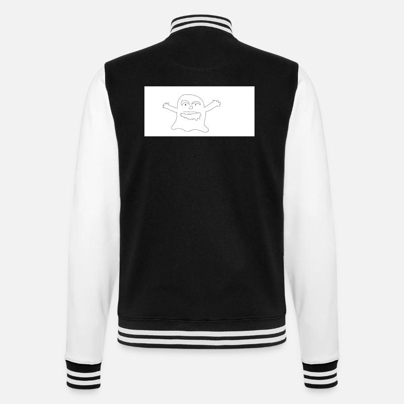 Fantôme vieux - Veste Teddy - noir/blanc