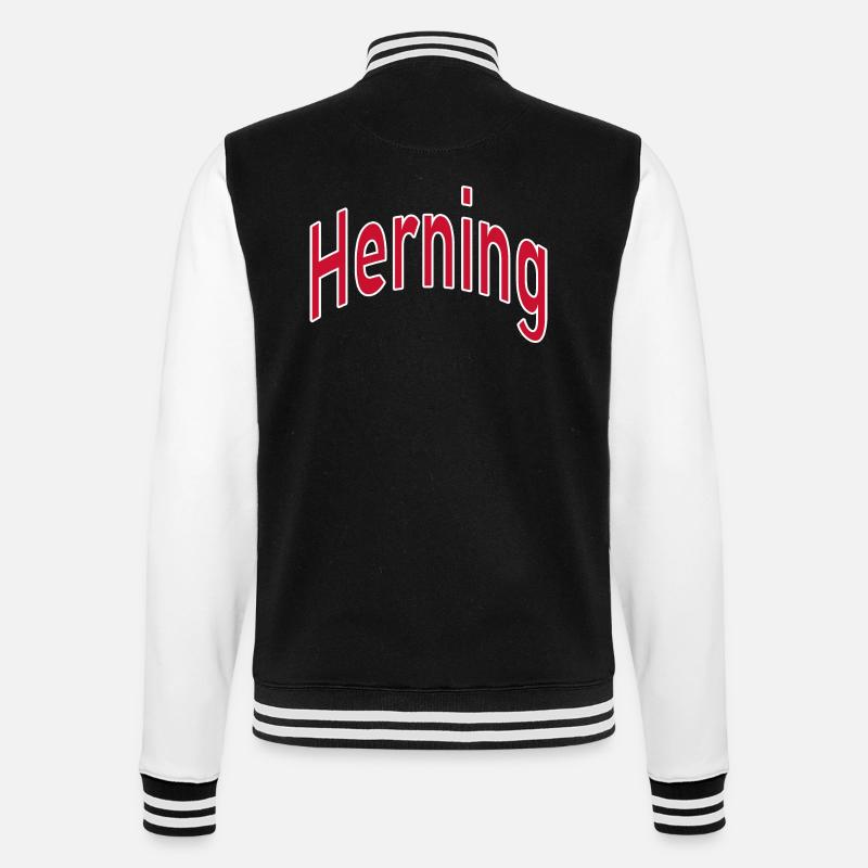 Herning - Veste Teddy - noir/blanc