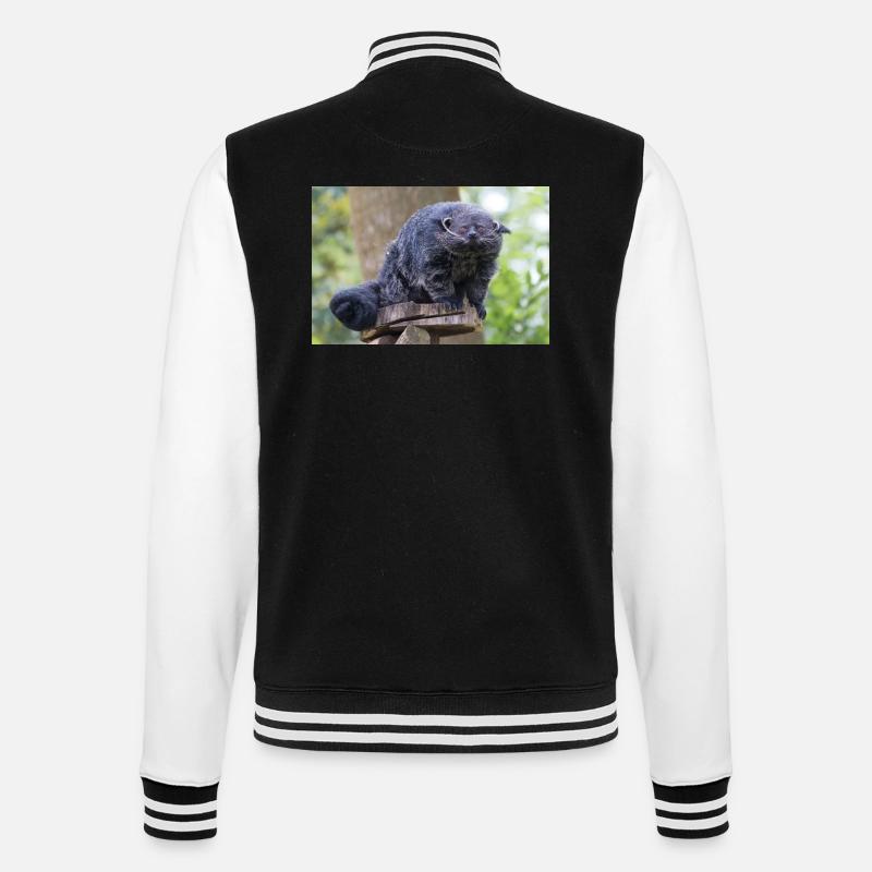 Binturong aussi ours Marderbär Arctictis - Veste Teddy - noir/blanc