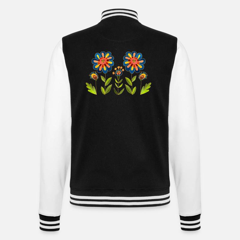 Fleur - Veste Teddy - noir/blanc