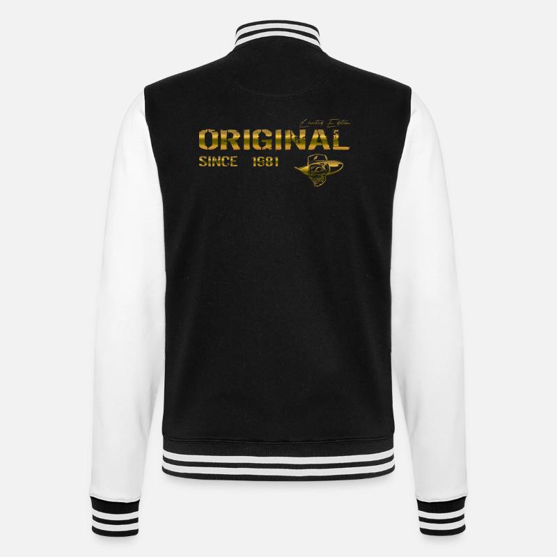 Original since 1981 - College Sweat Jacket - black/white