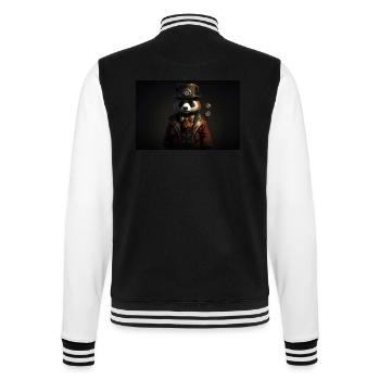 Panda - College-Sweatjacke - Schwarz/Weiß - Hinten - Marisol (170cm)