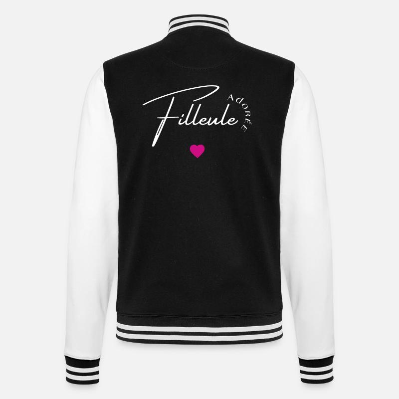 Filleule adorée - Veste Teddy - noir/blanc