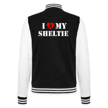 Dog - College Sweat Jacket - black/white - Back - Marisol (170cm)
