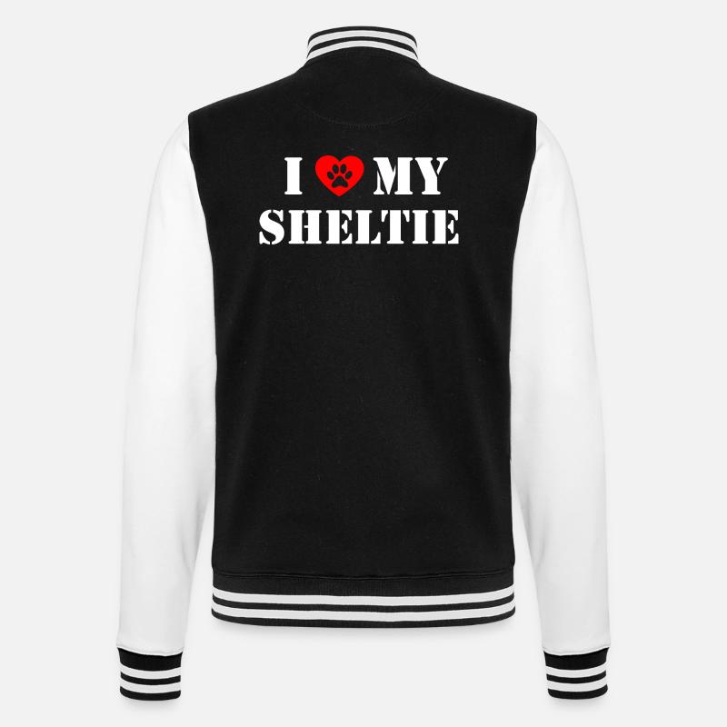 Dog - College Sweat Jacket - black/white