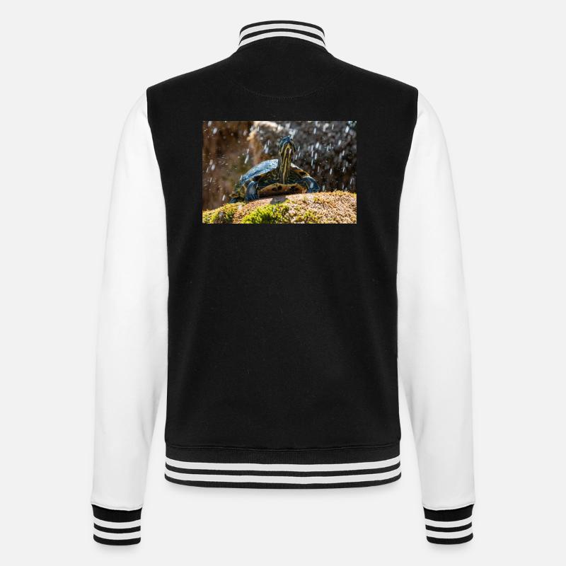 Trachemys scripta scripta scripta - Veste Teddy - noir/blanc