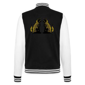 cats - College-Sweatjacke - Schwarz/Weiß - Hinten - Marisol (170cm)