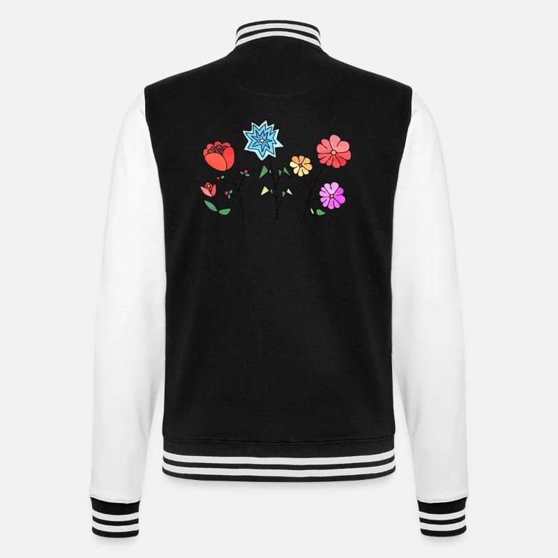 Fleur - Veste Teddy - noir/blanc