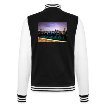 Gondoles sur la place Saint-Marc - Veste Teddy - noir/blanc - Dos - Marisol (170cm)