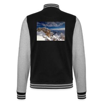 Zugspitze summit cross - College Sweat Jacket - black/heather grey - Back - Marisol (170cm)