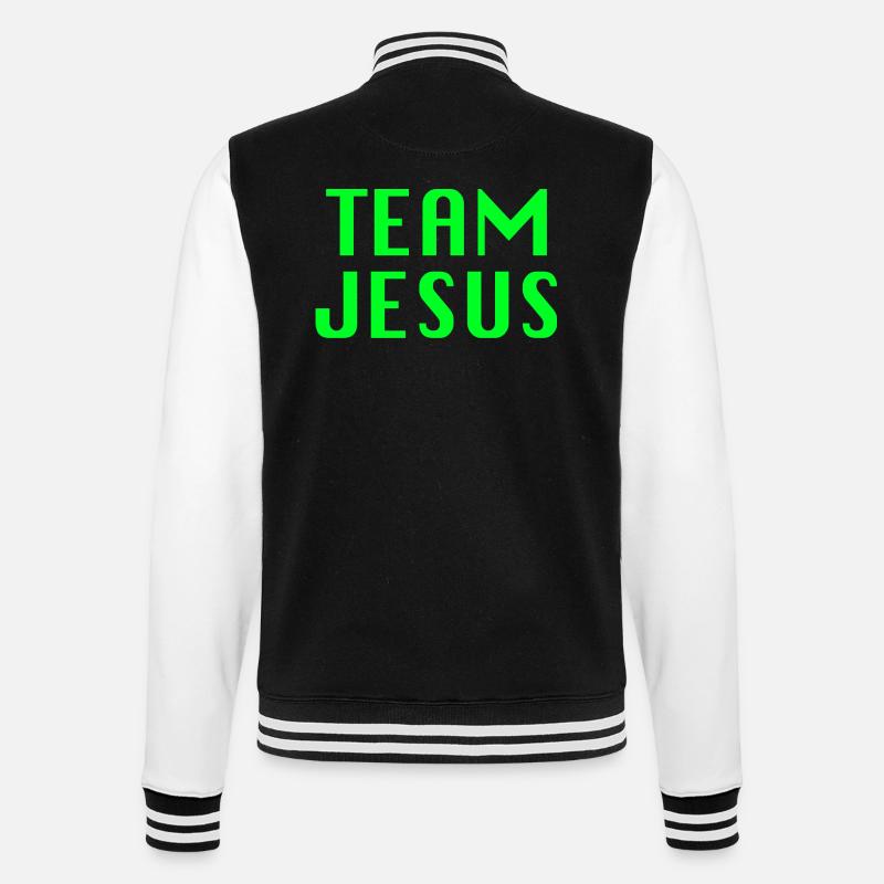 Citation cool de l’équipe de Jésus - Veste Teddy - noir/blanc