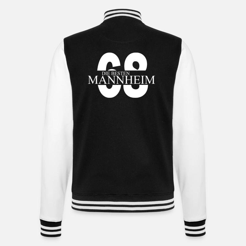 Mannheim Monnem Mannheimat - Veste Teddy - noir/blanc