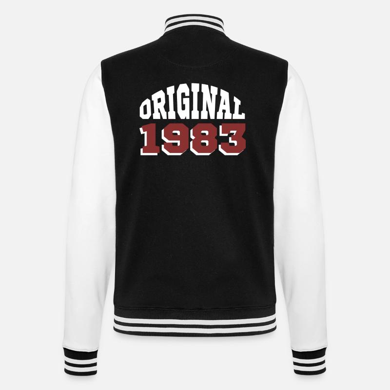 Original 1983 - College-Sweatjacke - Schwarz/Weiß