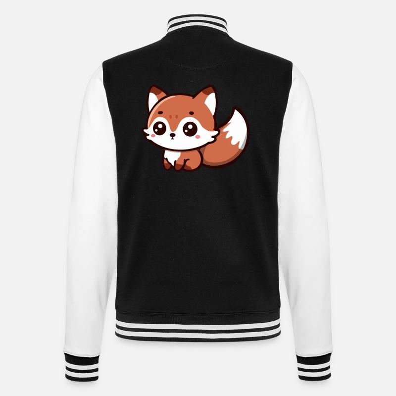 Fluffy Delight : Charme Chibi Fox - Veste Teddy - noir/blanc