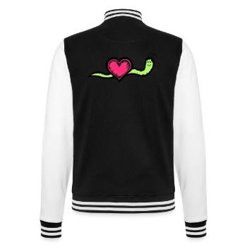 Snail 02 - College Sweat Jacket - black/white - Back - Marisol (170cm)
