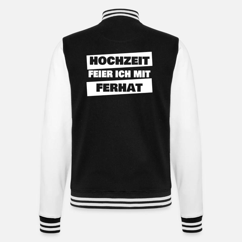 Cadeau pour Ferhat - Veste Teddy - noir/blanc