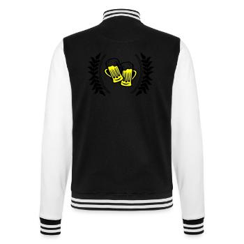 Icône de la bière - Veste Teddy - noir/blanc - Dos - Marisol (170cm)