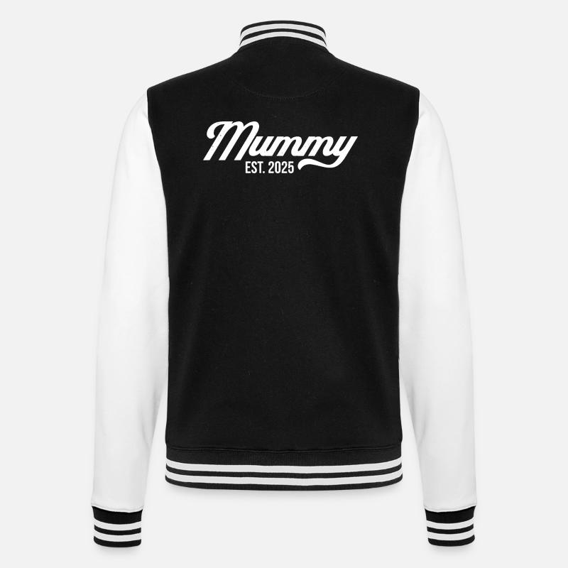 Mummy Est 2025 - College Sweat Jacket - black/white