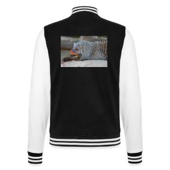 Gebänderte Manguste oder Zebramanguste Zebramanguste - College-Sweatjacke - Schwarz/Weiß - Hinten - Marisol (170cm)