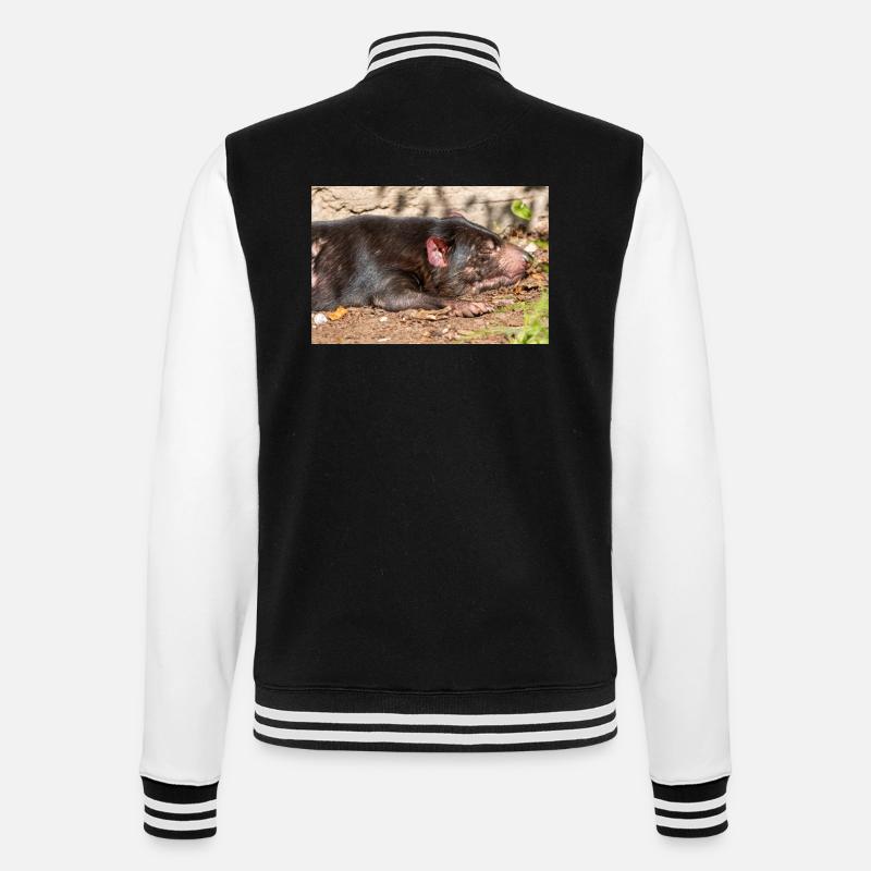 Tasmanian Devil (in german Beutelteufel) - College Sweat Jacket - black/white