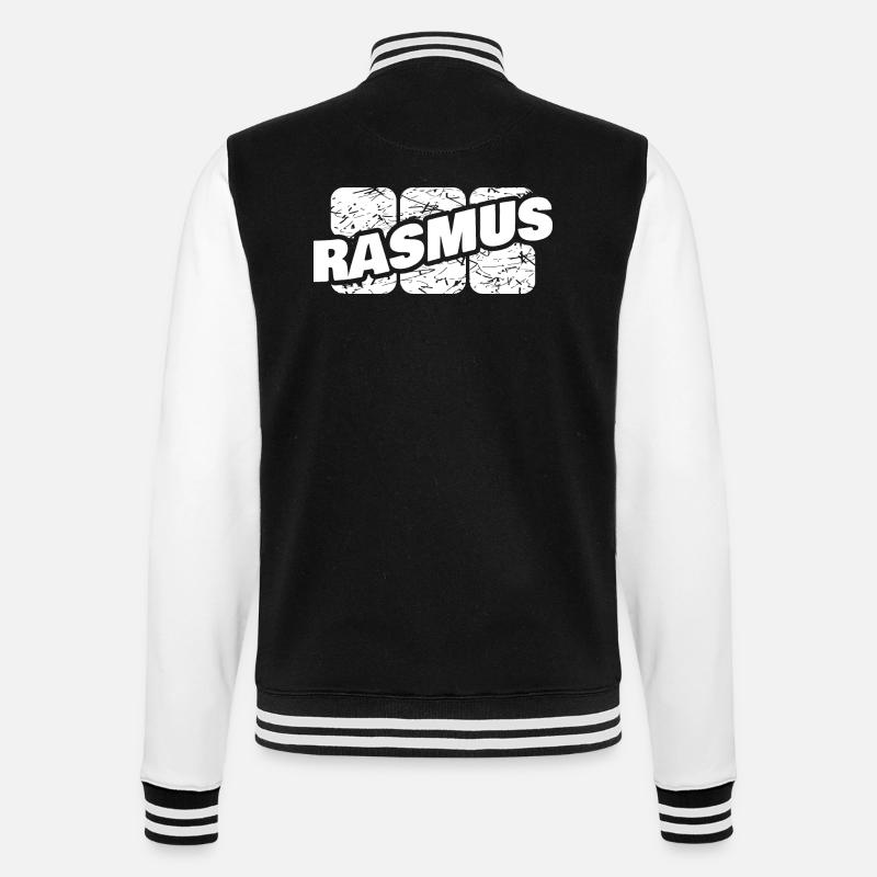 Rasmus as Rasmus - College Sweat Jacket - black/white