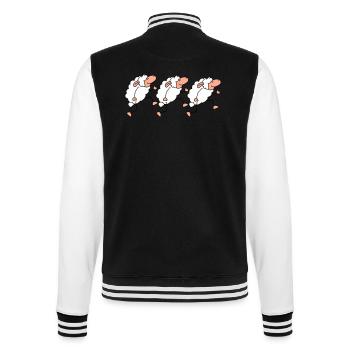 Trois moutons marchant Happy Pride 3 Friends Team - Veste Teddy - noir/blanc - Dos - Marisol (170cm)