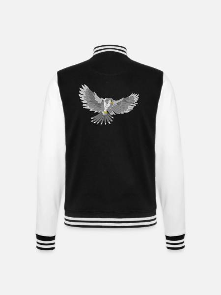 Greifvogel - College-Sweatjacke - Schwarz/Weiß
