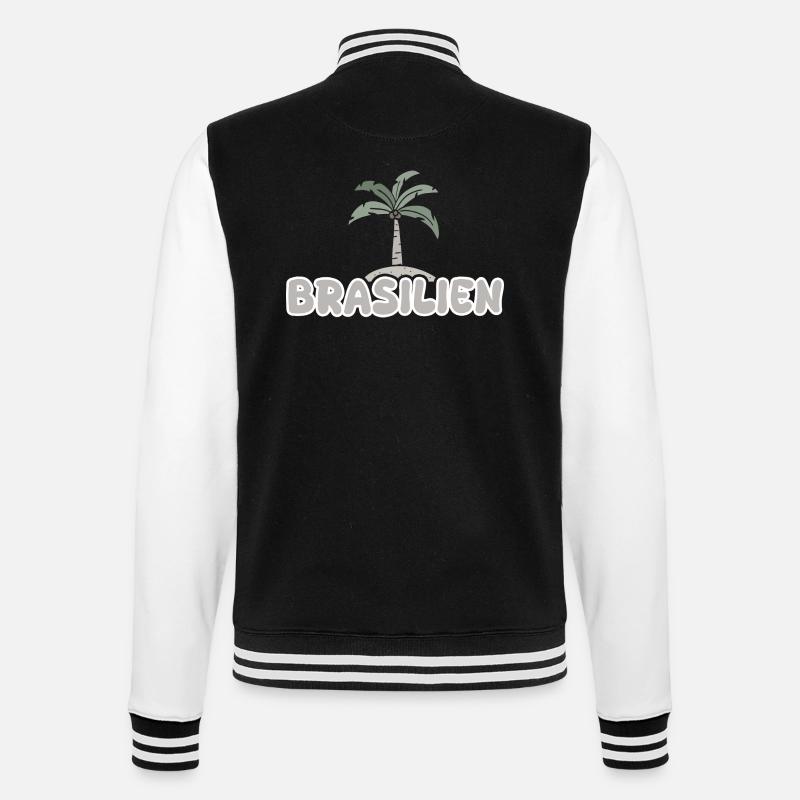 Brésil Brésil - Veste Teddy - noir/blanc