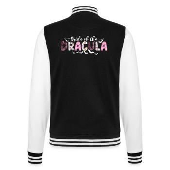 Lustiger Halloween-Junggesellenabschied - Braut - College-Sweatjacke - Schwarz/Weiß - Hinten - Marisol (170cm)